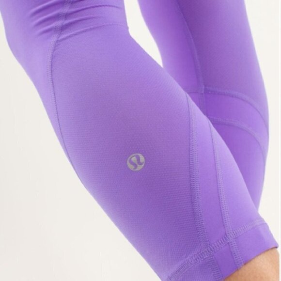 𝅺LULULEMON run inspire crop II leggings size 2 in purple - Picture 11 of 14